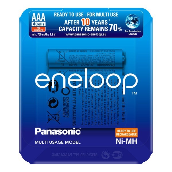 Panasonic eneloop Akku AAA - eneloop storage case - 4 Stück (BK-4MCCE/4LE)